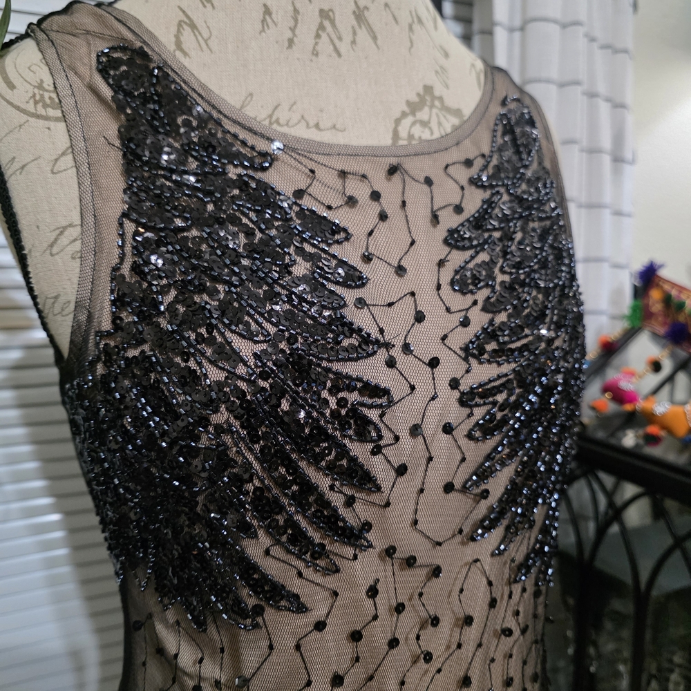 Black Backless Sequin Party Cocktail Whimsigoth Mini Dress